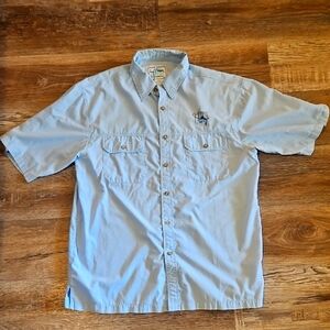 Guy Harvey Men's Blue Short Sleeve Shirt